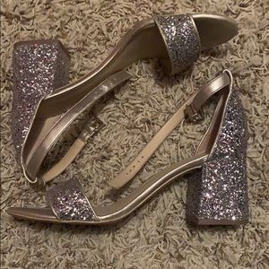 Statement Silver Glitter Heels!